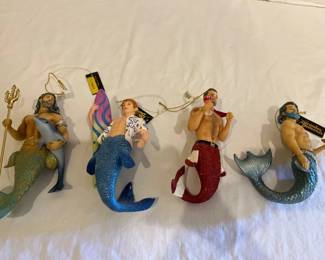Lot 4 December Diamonds Mermen Ornaments