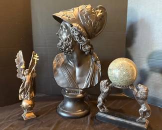 A Ceramic Bust Titled Zeus and More