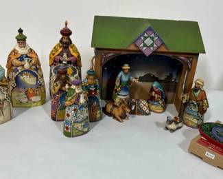 Jim Shore Nativity Scene with Three Wise Men and Stable