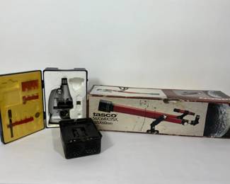 Tasco Telescope and Microscope with Accessories