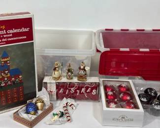 Christmas Ornaments with Nutcracker Advent Calendar and Kurt Adler