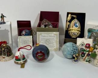Christmas Ornaments, NeQwa Art, Hallmark and Snowmen