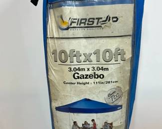 First Up 10 x 10 Ft Outdoor Gazebo with Carrying Bag