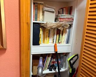 cookbooks, vacuum, steam cleaner, disposble serving dishes
