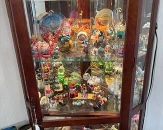 disney collectibles and ornaments. radko christmas glass ornaments