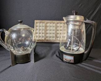 Vintage Glass Percolators and Candy Mold