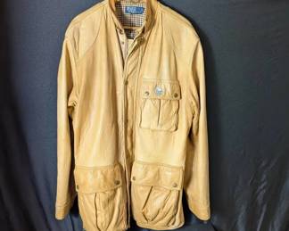 Mens Ralph Lauren Leather Coat
