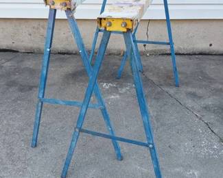 Folding Metal Sawhorses