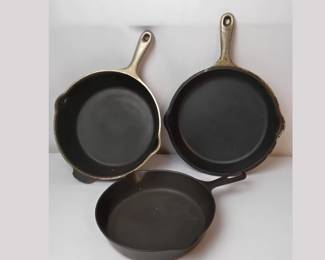 Griswold and Wagner Cast Iron Skillets