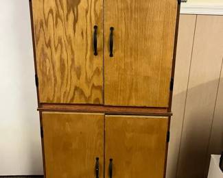 Handcrafted Slot Car Storage Cupboard