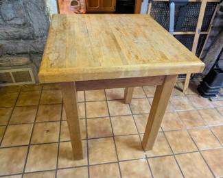 Butcher Block Table