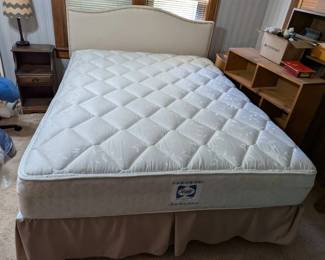 Upholstered Headboard and Mattress