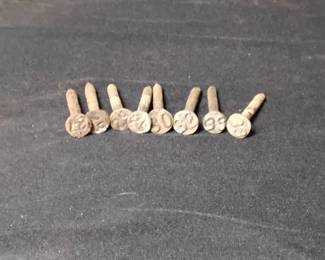 Vintage Railroad Tie Date Nails