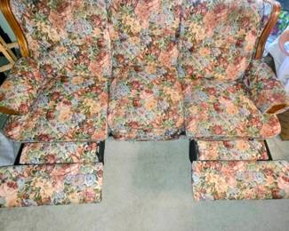 Top view - recliners extended halfway