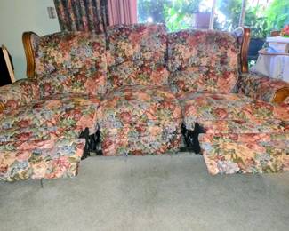 Recliners extended halfway