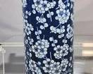 VERY LARGE C1820 CHINESE BLUE & WHITE TRUMPET VASE – PLUM DESIGN