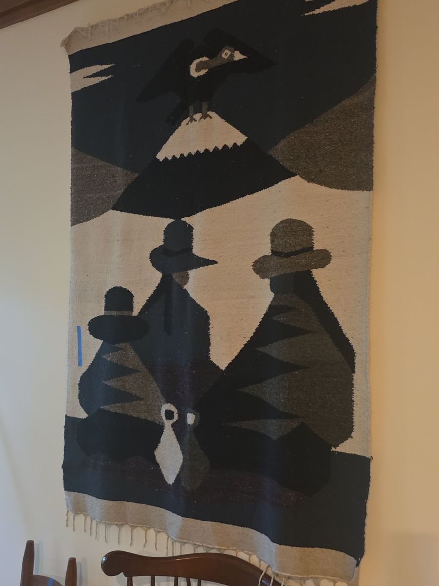 Vintage Ecuadorian Andean Wool Tapestry