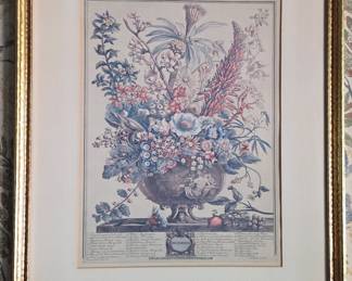 'Twelve Months of Flowers' Prints