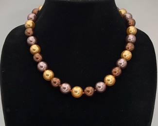 Multicolor masami pearl necklace