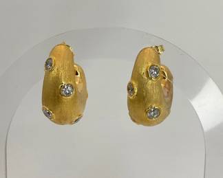 14K yellow gold earrings