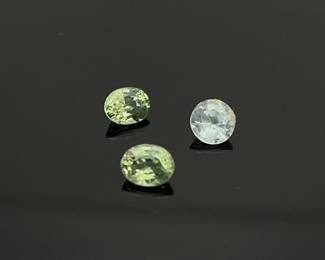 Green & blue topaz gemstones