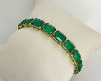 Emerald bracelet 