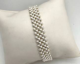 Silver tone bracelet