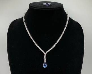Sterling silver necklace and ring