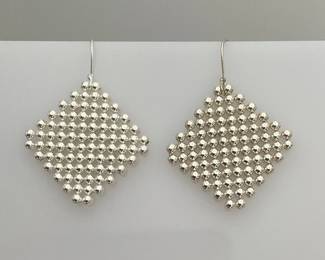silver earrings