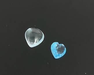 Heart shaped topaz gemstone