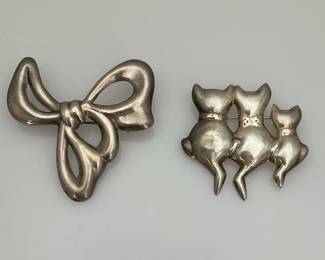Sterling silver pins