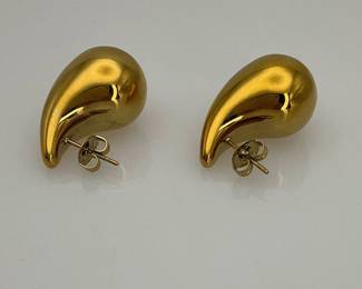 Gold tone earrings
