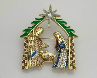 Vintage Christmas brooch