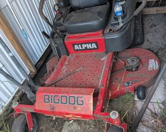 Big Dog Alpha Zero Turn Riding Mower