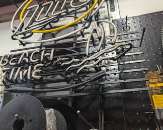 Vintage Miller Lite "Beach Time" Neon Sign