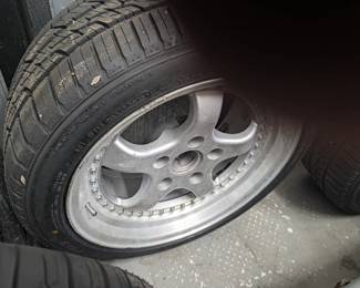 Set of 4 - Porsche Tires and Rims