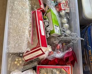 Huge Lot Of Assorted Glass And Plastic Christmas Ornaments