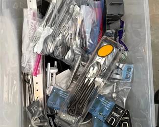 Huge Lot Of Flatware And Curtain Wall Hooks