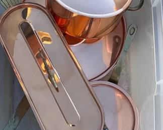 Old Dutch Imported Handcrafted Copper and Brass Lot
