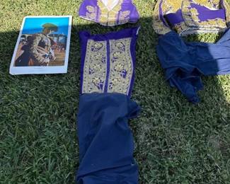 Jose Luis Palomar Matador Costume Personally Gifted to Original Owner Ornate Purple Gold