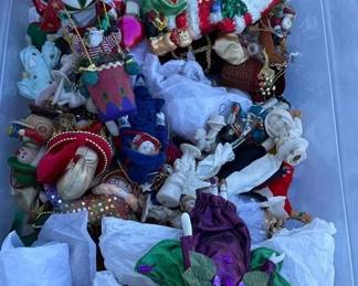 Huge Lot Of Vintage Christmas Ornaments