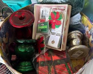 Lot Of Candleholders And Gift Tags