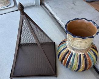 Metal Wire decor Funky Pot