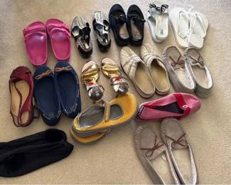 Womens Assorted Footwear Collection Flats, Loafers, Sandals, Slippers Casual Shoes
