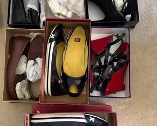 Womens Designer Shoe Collection 7 Pairs Including White House Black Market, BC Footwear, Heels, W