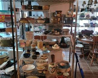 Pottery - Mostly Signed - Some Salado Pottery, Waechtersbach Tea Set - W. Germany (Bottom Right)