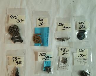 Sterling Military Pins