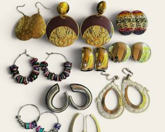 Make a Statement Earrings Lot 10 Pairs