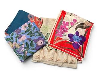 Silk Scarf Lot Vera Neumann, Balt. Museum Art, Thai Silk