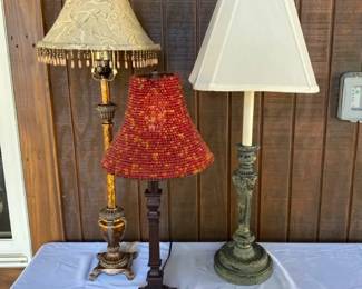Lot of Traditional Buffet Lamps